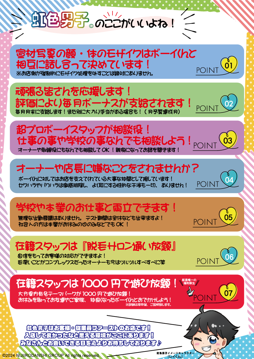 虹色男子ここがいいよね